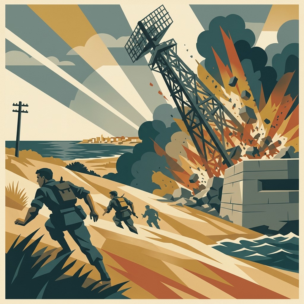 The moonlit Palmach operation against the British radar station at Givat Olga