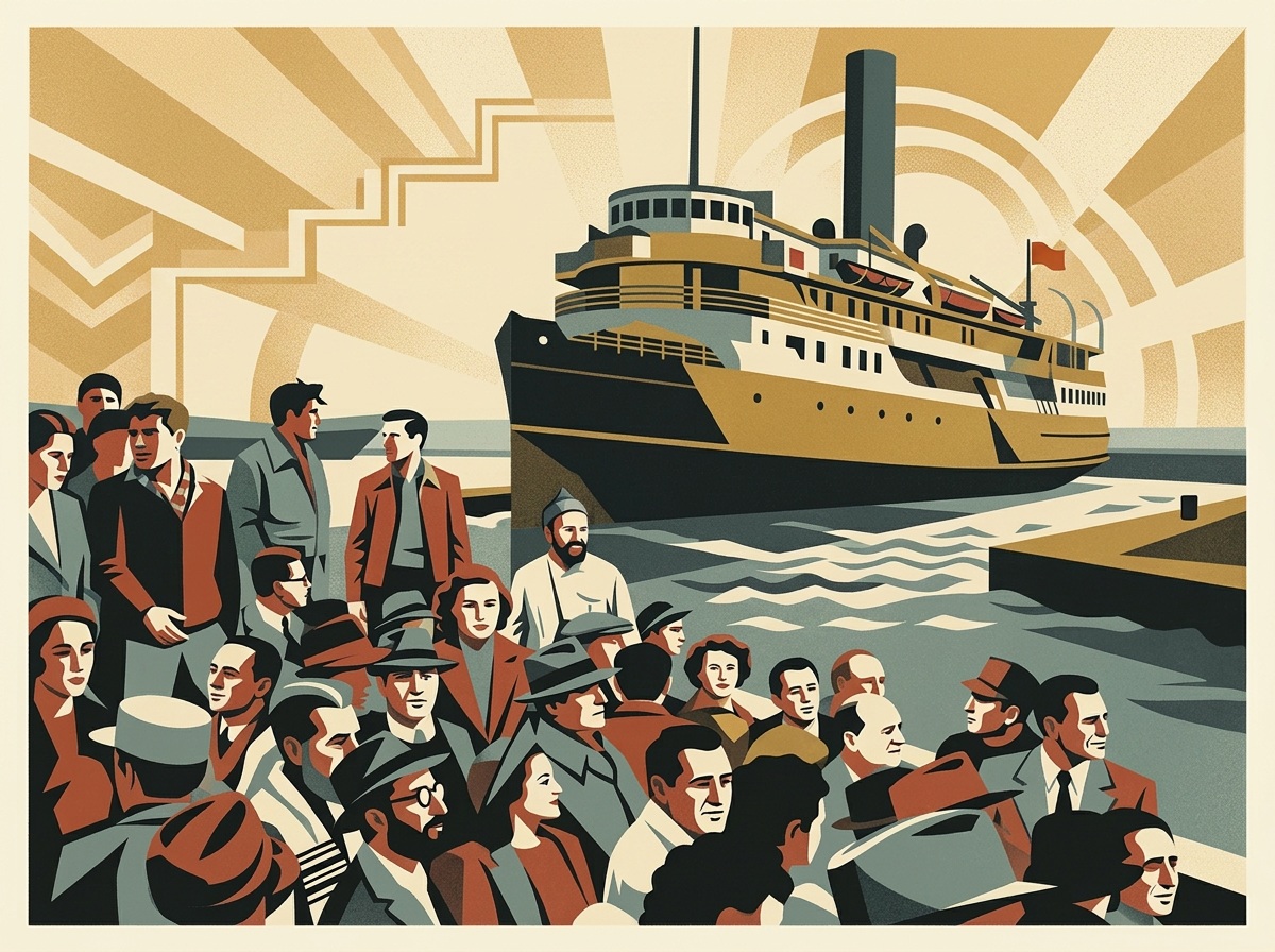 Arrival by steamer at Jaffa